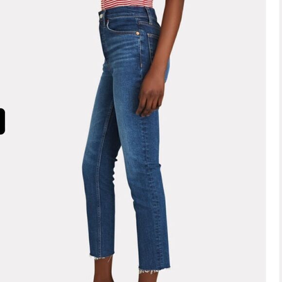 Re/Done Originals - High-Rise Ankle Crop Jeans - Size: 30 - Picture 3 of 9